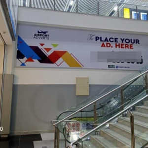 Left Wall By The Escalator To Ticketing Hall, Facing All Passengers Enroute to Departure, Lagos