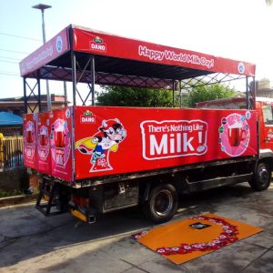 Truck Stage Advert Lagos and abuja , Nigeria